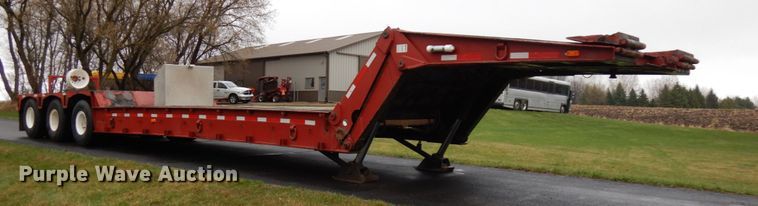 image for item HR9187 1990 Load King 403DFP  lowboy equipment trailer