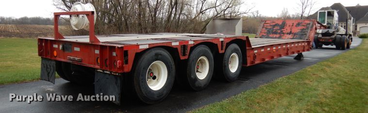 image for item HR9187 1990 Load King 403DFP  lowboy equipment trailer