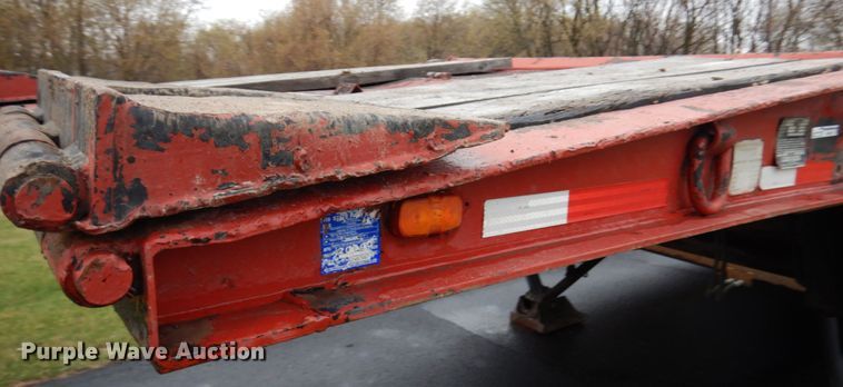 image for item HR9187 1990 Load King 403DFP  lowboy equipment trailer