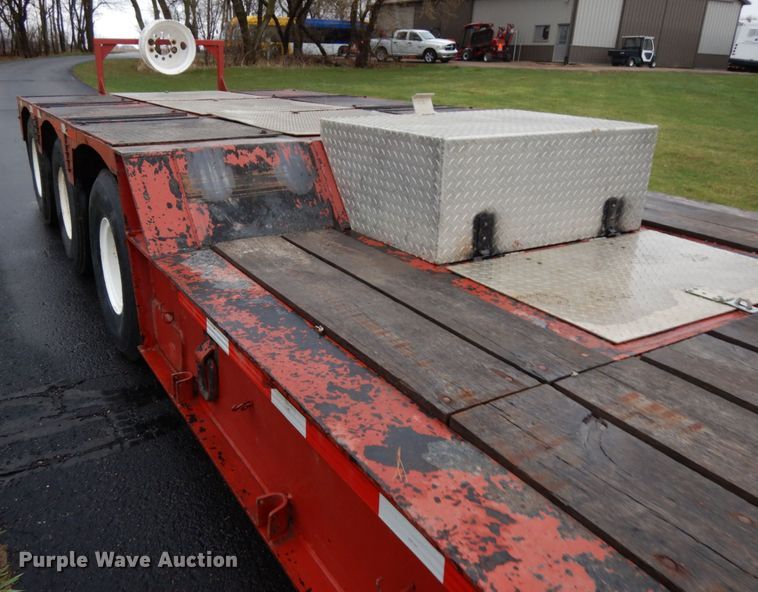 image for item HR9187 1990 Load King 403DFP  lowboy equipment trailer