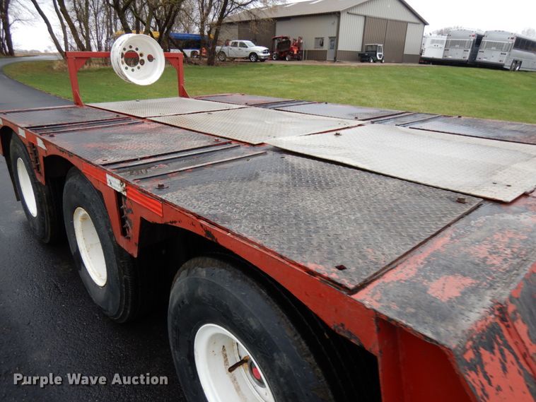 image for item HR9187 1990 Load King 403DFP  lowboy equipment trailer