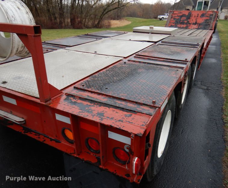 image for item HR9187 1990 Load King 403DFP  lowboy equipment trailer