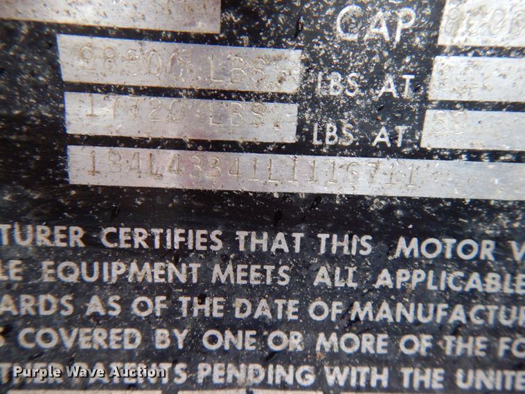 image for item HR9187 1990 Load King 403DFP  lowboy equipment trailer