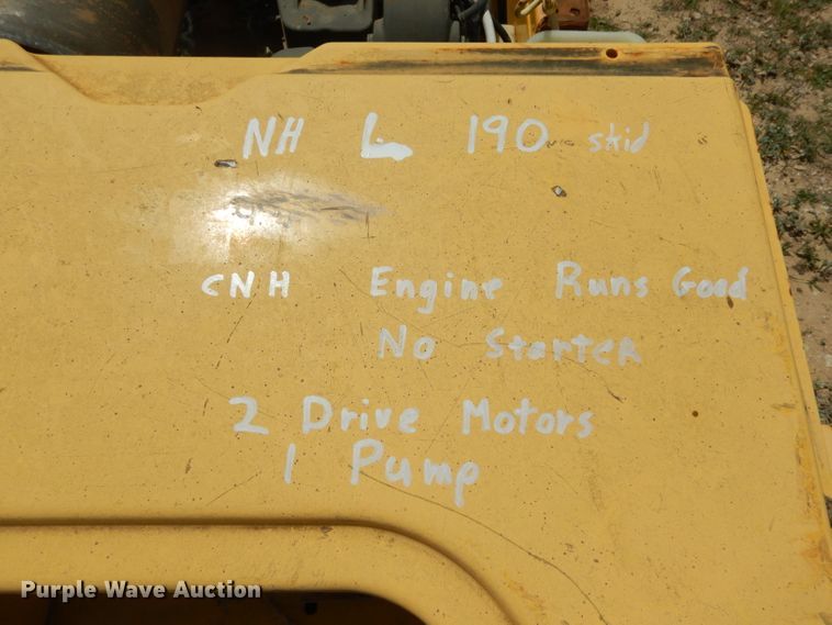 image for item DF2647 New Holland 190 skid steer parts