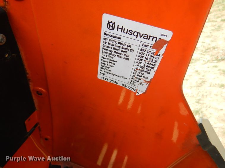 image for item DF2654 2004 Husqvarna GTH2548  lawn mower