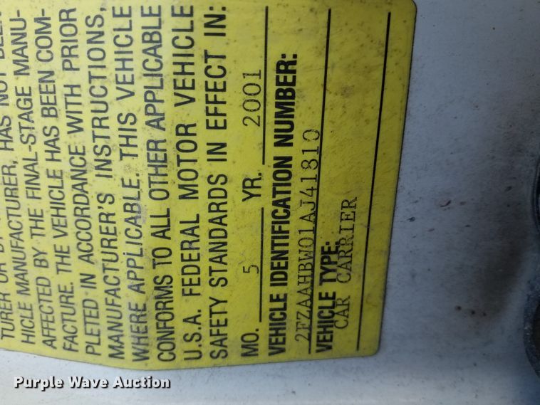 image for item DF6776 2001 Sterling Acterra  rollback truck