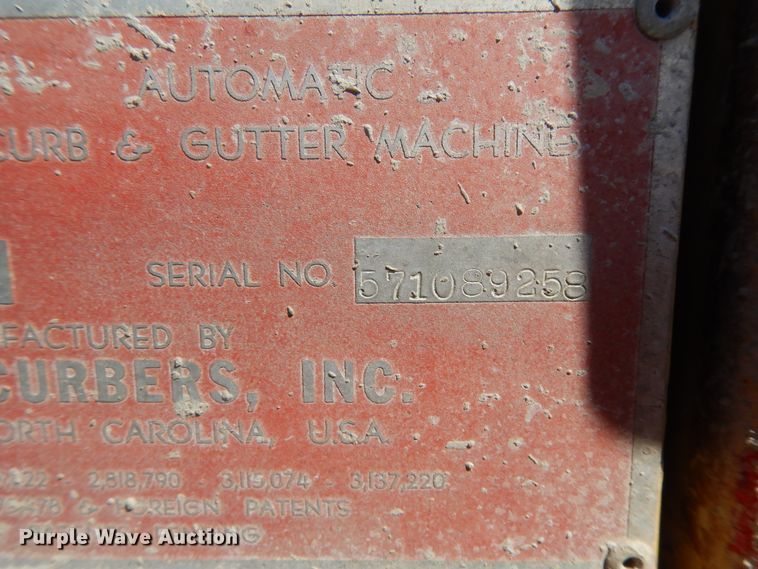 image for item DF6780 Power Curber 5700  curb machine