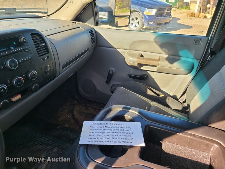 image for item DH5919 2008 Chevrolet Silverado 3500HD  flatbed pickup truck