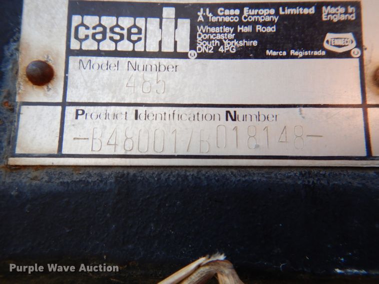 image for item DJ0298 1986 Case IH 485  tractor