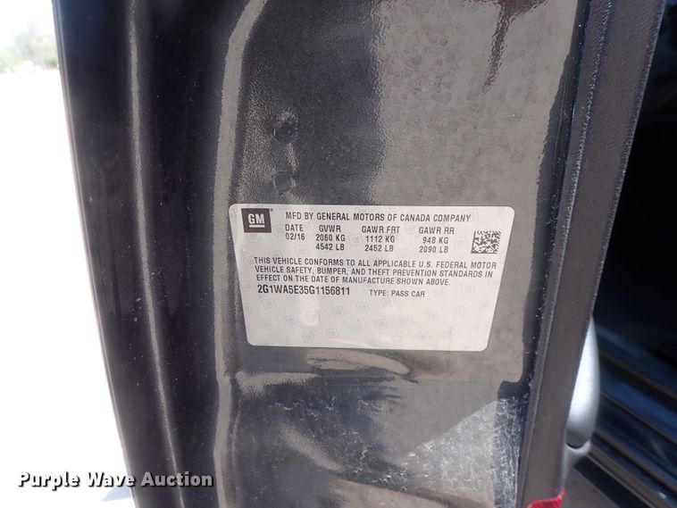 image for item DJ5501 2016 Chevrolet Impala