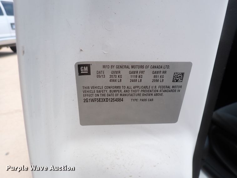 image for item DJ5502 2013 Chevrolet Impala