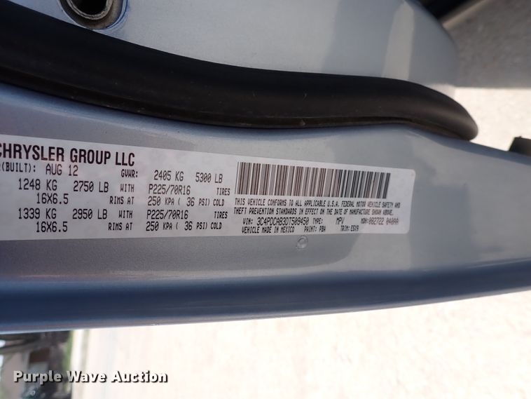 image for item DJ5506 2013 Dodge Journey