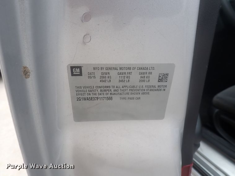 image for item DJ5531 2015 Chevrolet Impala