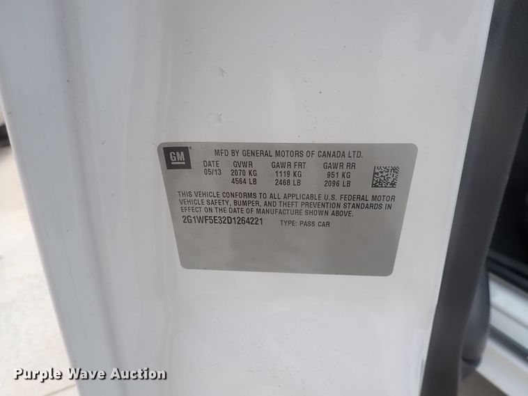 image for item DJ5534 2013 Chevrolet Impala