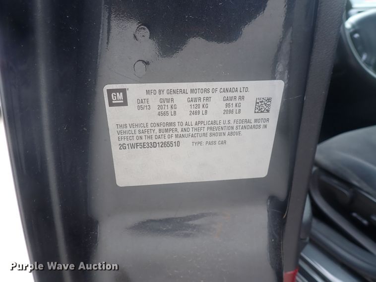 image for item DJ5535 2013 Chevrolet Impala