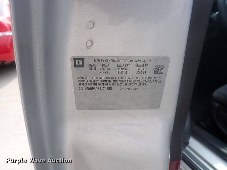 image for item DJ5536 2015 Chevrolet Impala