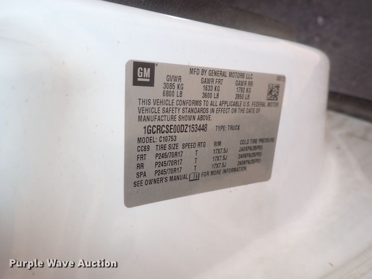 image for item DK4715 2013 Chevrolet Silverado 1500  Ext. Cab pickup truck