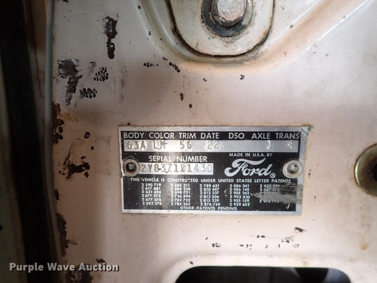 image for item DK4729 1962 Ford Thunderbird