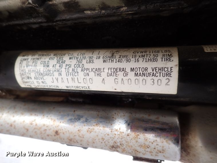 image for item DK4731 1986 Yamaha Venture Royale  motorcycle