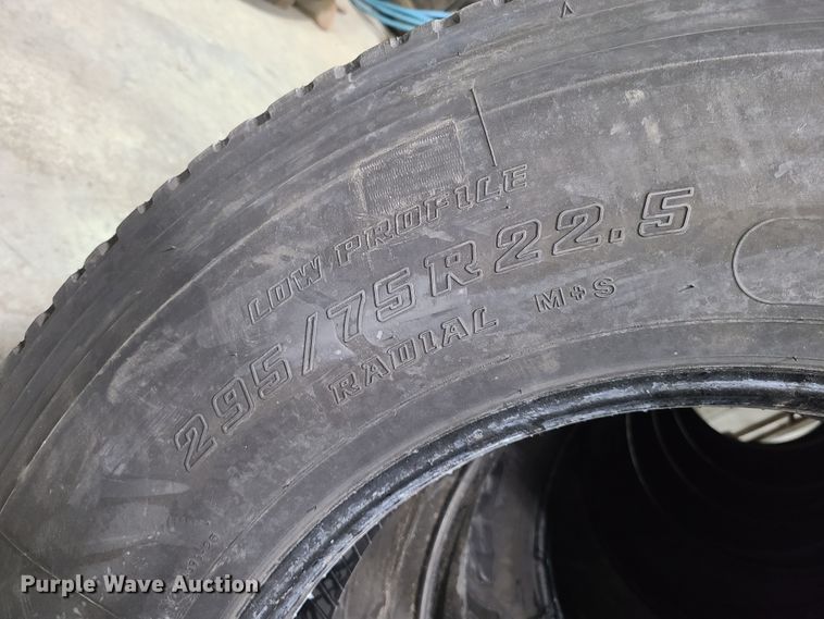 image for item DK4755 (8) 295/75R22.5 tires