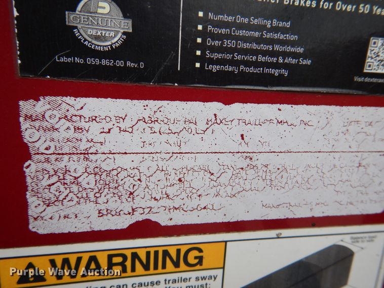 image for item DK5562 2018 MAXXD Slite-X  tilt deck equipment trailer