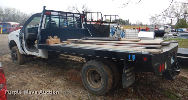 image for item DK5564 2000 Ford F350 Super Duty  flatbed pickup truck