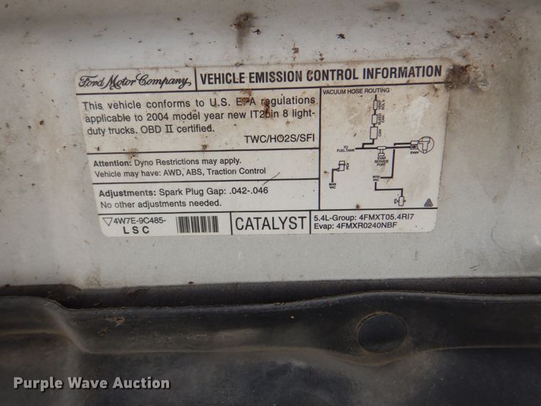 image for item DK5575 2004 Ford F150 XLT  SuperCab pickup truck