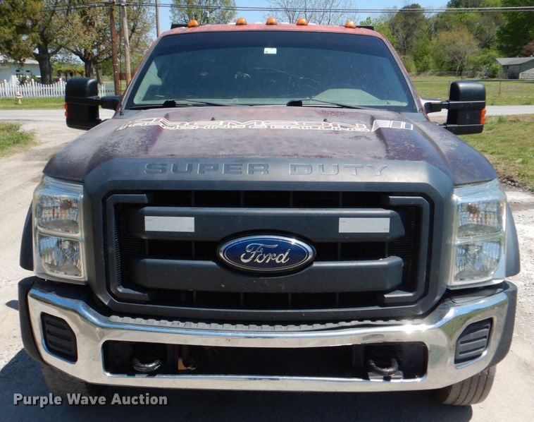 image for item DK5584 2014 Ford F450 Super Duty XL  Crew Cab flatbed truck