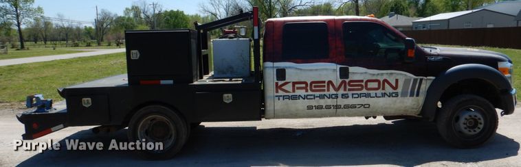 image for item DK5584 2014 Ford F450 Super Duty XL  Crew Cab flatbed truck