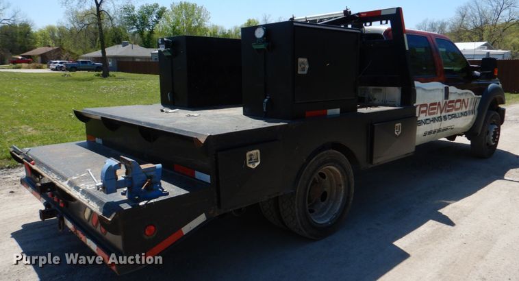 image for item DK5584 2014 Ford F450 Super Duty XL  Crew Cab flatbed truck