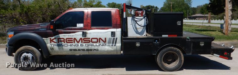 image for item DK5584 2014 Ford F450 Super Duty XL  Crew Cab flatbed truck