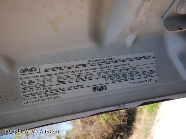 image for item DK5584 2014 Ford F450 Super Duty XL  Crew Cab flatbed truck