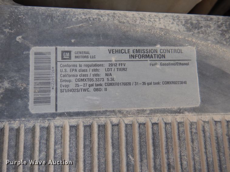 image for item DL2917 2012 Chevrolet Silverado 1500  Ext. Cab pickup truck