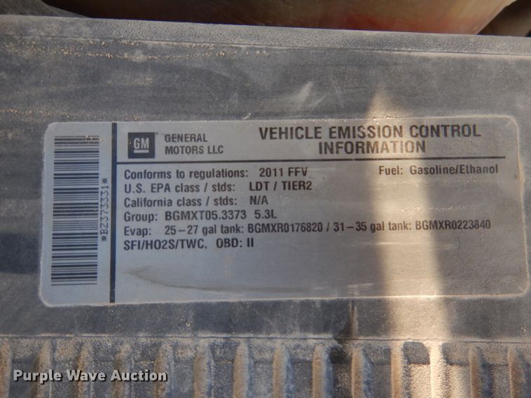 image for item DL2923 2011 Chevrolet 1500  Ext. Cab pickup truck