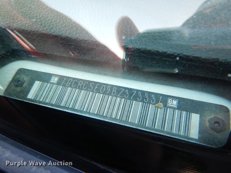 image for item DL2923 2011 Chevrolet 1500  Ext. Cab pickup truck