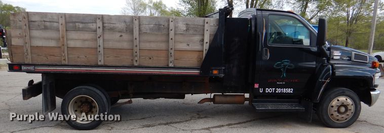 image for item DL2989 2003 GMC C5500  dump flatbed truck