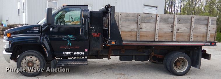 image for item DL2989 2003 GMC C5500  dump flatbed truck