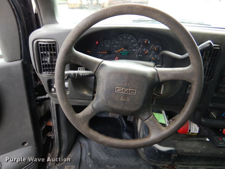 image for item DL2989 2003 GMC C5500  dump flatbed truck