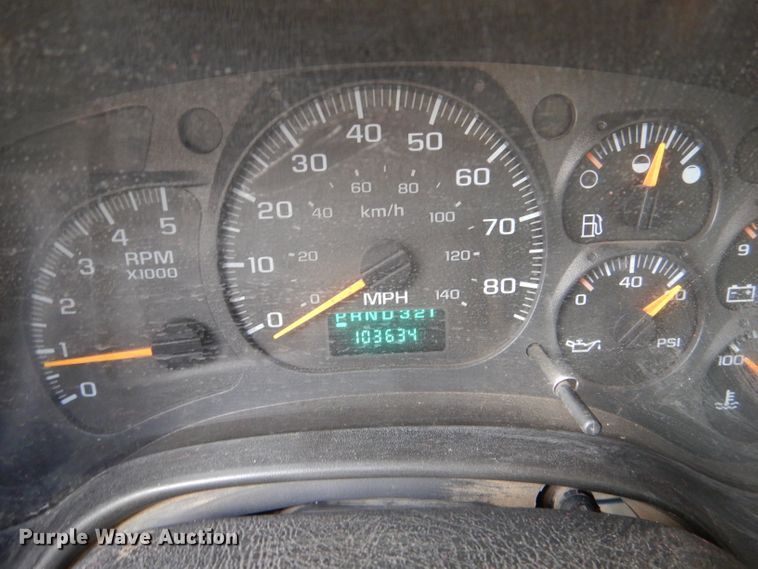 image for item DL2989 2003 GMC C5500  dump flatbed truck