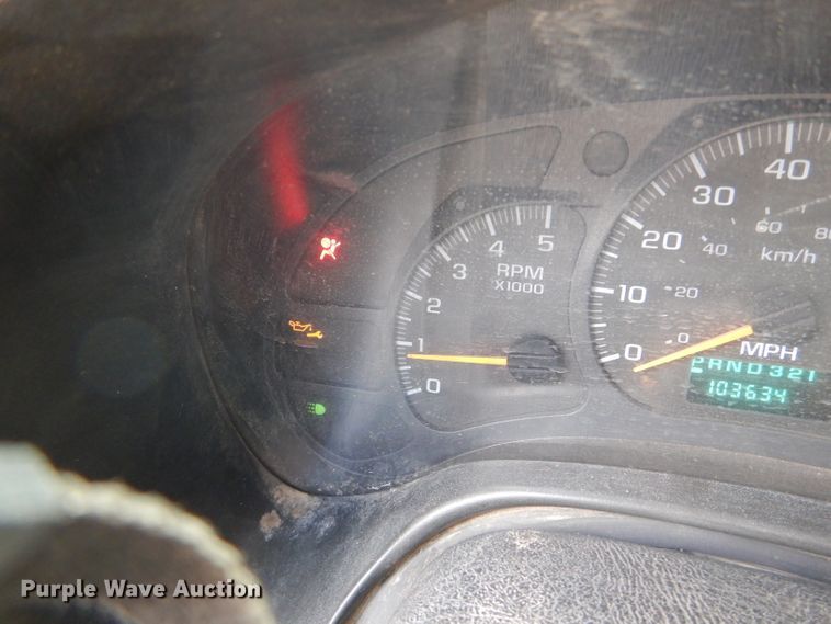 image for item DL2989 2003 GMC C5500  dump flatbed truck