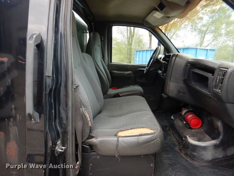 image for item DL2989 2003 GMC C5500  dump flatbed truck