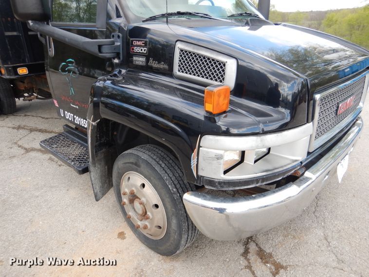 image for item DL2989 2003 GMC C5500  dump flatbed truck