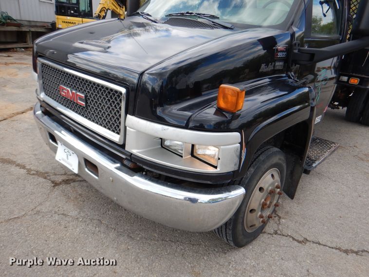 image for item DL2989 2003 GMC C5500  dump flatbed truck
