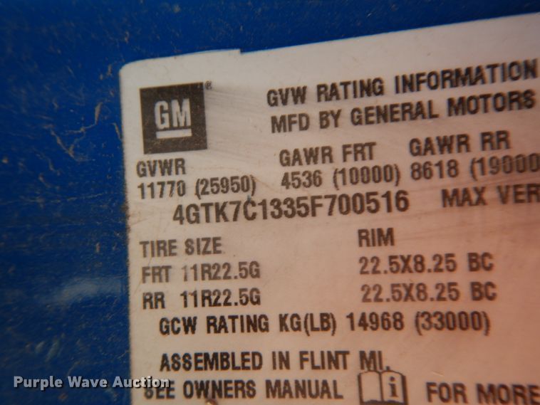 image for item DM2911 2005 Isuzu FTR  flat bed truck