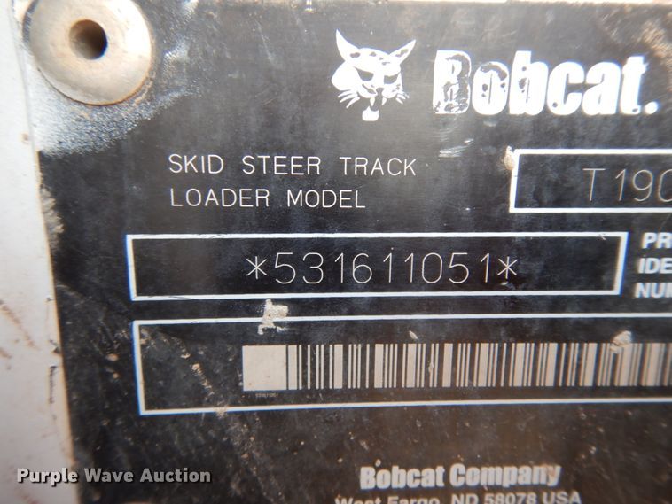 image for item DM2913 2006 Bobcat T190  tracked skid steer loader