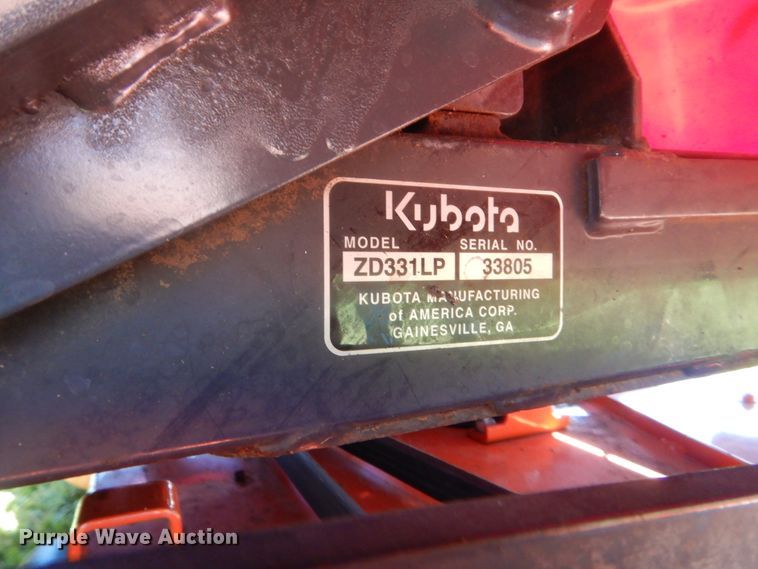 image for item ET9182 2013 Kubota ZD311LP  ZTR lawn mower