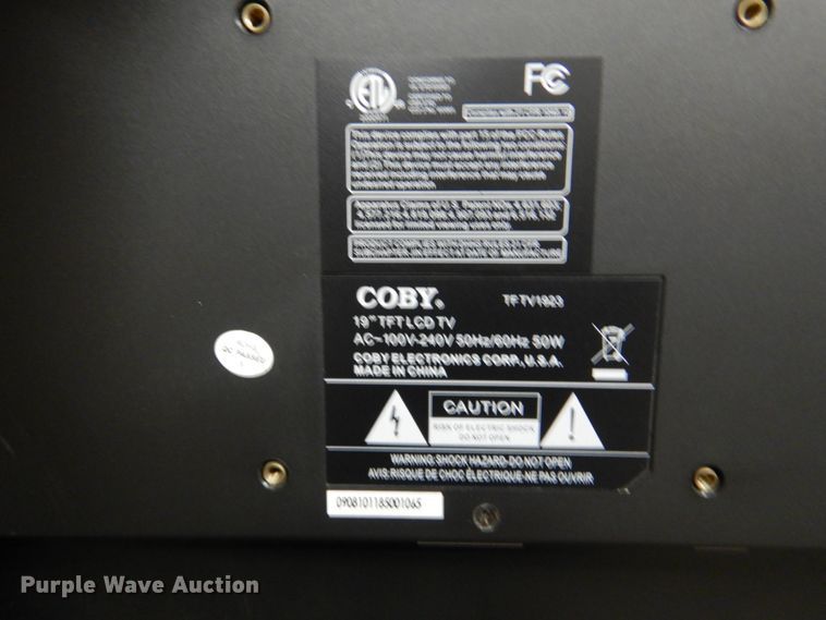 image for item HL9252 (13) Coby 19" televisions