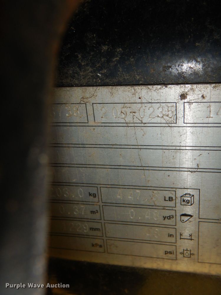 image for item HL9384 Caterpillar 48"W excavator bucket