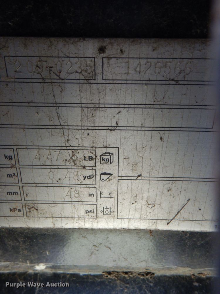 image for item HL9384 Caterpillar 48"W excavator bucket