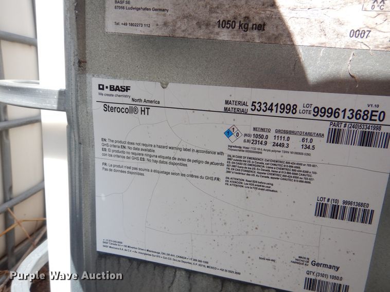 image for item HL9391 (15) totes of Sterocoll HT